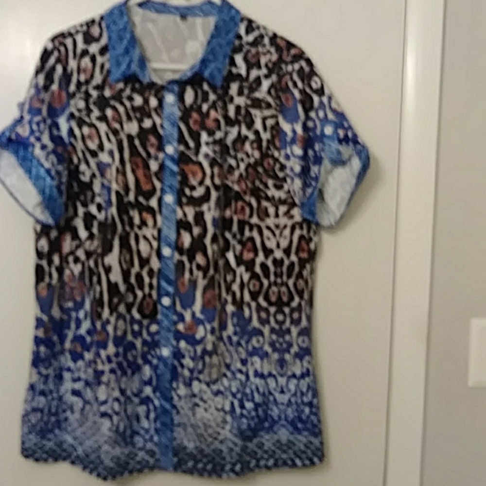 Leopard print blouse